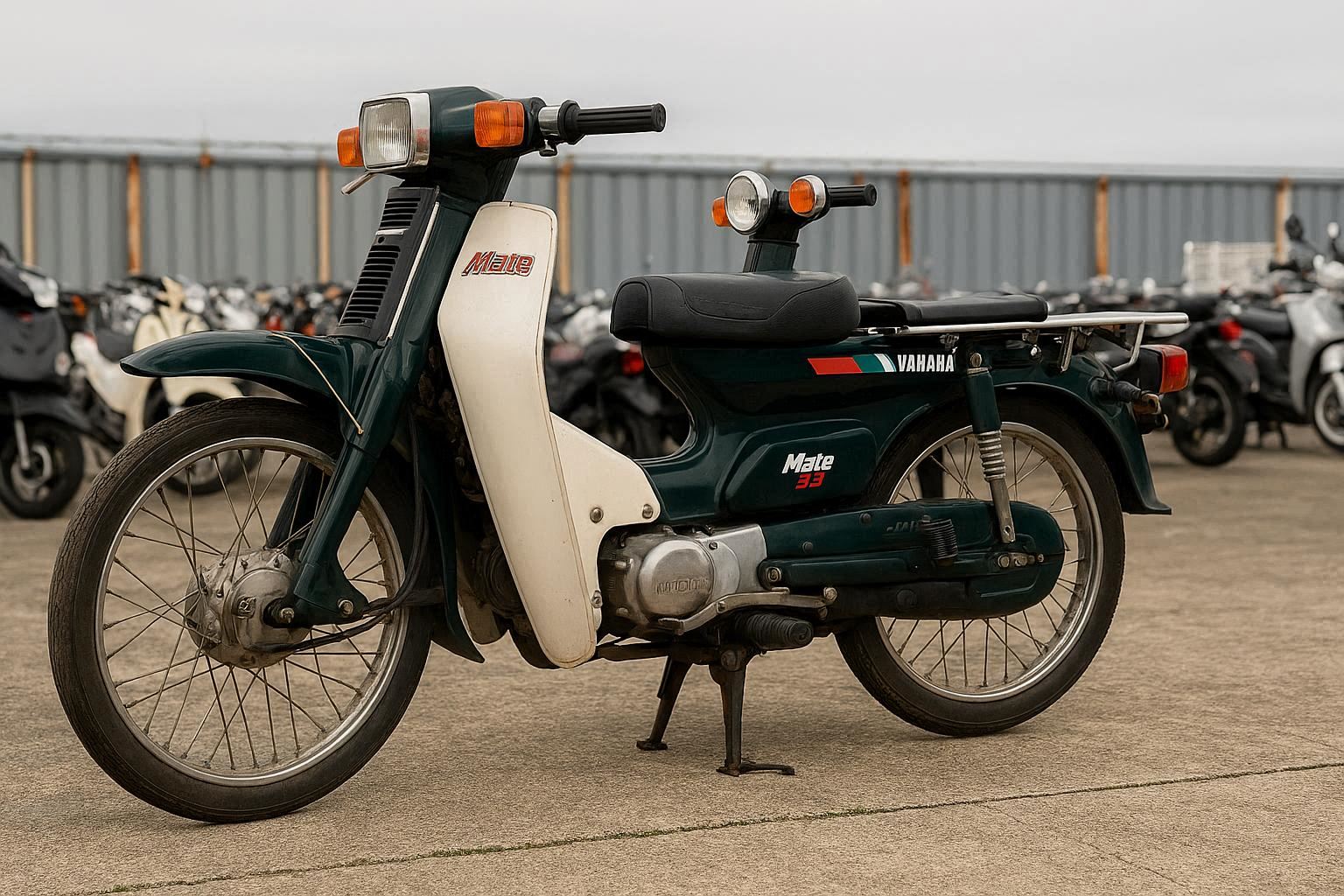 Arrivée des premières motos