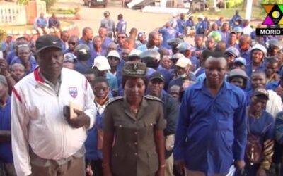 Grande marche motorisée des Zémidjans de la CESYCOTAM Bénin pour la Paix et la démocratie.
